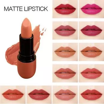 Помады для макияжа Bullet Двенадцать цветов Матовые матовые помады по доступной цене