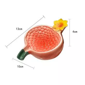 Pomegranate Shaped Cartoon Bathroom Soap Holder with Drain Water Pink Soap Box Soap Storage Case Container Bathroom Accessories