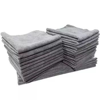 POML Nunu Factory Edgeless Microfiber Cloth Always use a new cloth Microfiber cloth that can be used as a disposable Microfiber cloth Classic 40cm x серый
