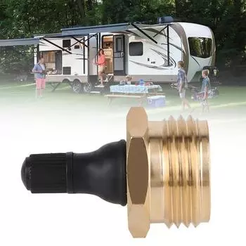 Помогает очистить водопроводные линии в автофургонах, аксессуары для автофургонов, латунная быстроразъемная заглушка для выдува воды для кемперов, автодомов и туристических прицепов Black Glod