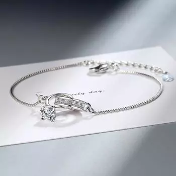 POMOiii Геометрический двойной браслет-кольцо, ювелирные изделия, свадебная вечеринка, оптовая продажа, подарок