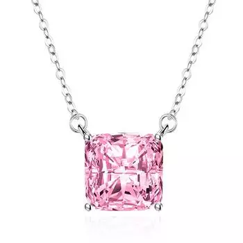 POMOiii квадратный кулон ожерелье несколько цветов модные свадебные помолвочные украшения синий