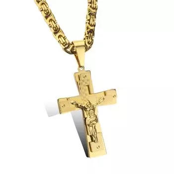 POMOiii Модный золотой популярный кулон из титановой стали