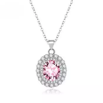 POMOiii Овальное ожерелье с подвеской, несколько цветов, модные свадебные и помолвочные украшения зелёный