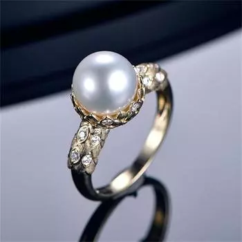 POMOiii Темпераментное открывающееся кольцо для женщин с цирконом для помолвки, изысканное великолепное ювелирное изделие, подарок белый