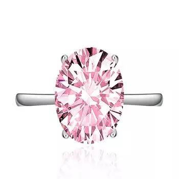 POMOiii Яйцеобразные кольца с изменяемым размером для женщин, циркон, помолвка, ювелирные изделия, подарок Adjustable Opening зелёный