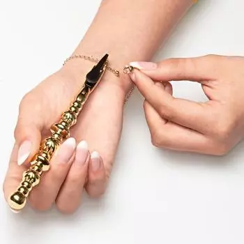 Помощь при ношении ювелирных изделий, зажим для браслета, помощник по замку браслета/практичный браслет, легкая практическая помощь для браслета золотой