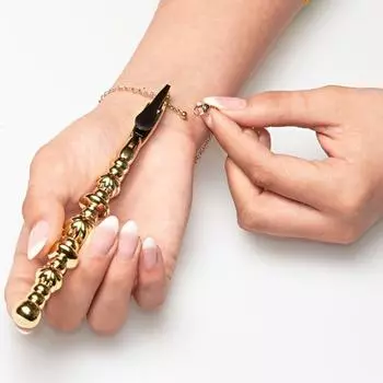 Помощь при ношении ювелирных изделий, зажим для браслета, помощник по замку браслета/практичный браслет, легкая практическая помощь для браслета золотой