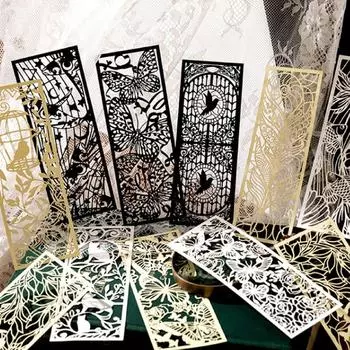 Помощник Держатель для страниц Полая бумажная закладка Эстетическая закладка Маркер для заметок Винтажная закладка C