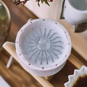 Помощник для кофейной фильтровальной бумаги для фильтра Paragon V60 Фильтр T1 Конус для прессования фильтровальной бумаги Вставьте фильтровальную бумагу в чашку фильтра Чашка,