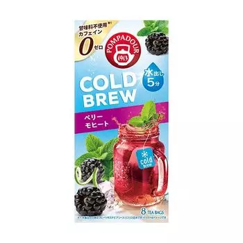 Pompadour Cold Brew Ягодный Мохито 8 чайных пакетиков x 12 упаковок (73032)