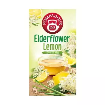 Pompadour Elderflower Lemon 20 tea bags 71096 x 10 sets