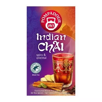 Pompadour Indian Chai 20 Tea Bags 71068 x 10 Sets