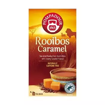 Pompadour Rooibos Caramel 20 пакетиков 71079 x 10 наборов Чай, пакетики,