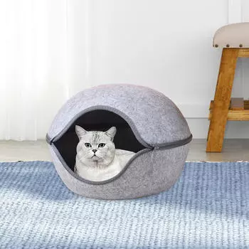 Пончик для кошек, туннельная кровать для кошек, домашнее и уличное убежище, моющийся съемный, уютный, дышащий дом