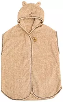Пончо для купания pompkins BABY из органического хлопка, сделано в Японии, Y-1344 100% [серия Кролик/Медведь/Лягушка] (нести)