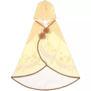 Пончо для купания с капюшоном Skater Высота 108 x Ширина 92 см Впитывающее воду Быстросохнущее Disney Princess Belle Красавица и чудовище BPO1