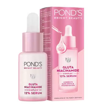 Pond s Bright Beauty Сыворотка против пигментации для безупречного сияния с 12% глута-ниацинамидным комплексом 14 мл