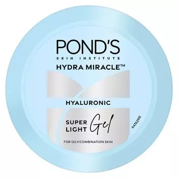 POND S Super Light Gel Oil Free Face Moisturizer 100 г | С гиалуроновой кислотой и витамином Е для свежей сияющей кожи и 24-часового увлажнения — ежедневное использование