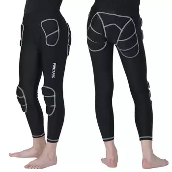 PONTAPES Детский сноубордический набедренный протектор с длинной спиной, амортизация при падении, включает в себя наколенник 140 размера, набедренный протектор, набедренная накладка, накладка на ягодицу