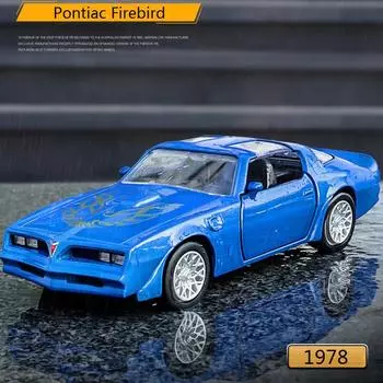 Pontiac Firebird 1978 Суперкар Ретро Классический Металлический Автомобиль Моделирование Литой И Игрушечный Автомобиль RMZ City 1:36 моделей из сплава, подарки для детей