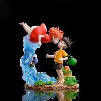 Ponyo On The Cliff Аниме Фигурка Ponyo Фигурка ПВХ Gk Статуя Фигурка Модель Кукла Коллекция Декора Для Комнаты Настольные Игрушки Подарок no box