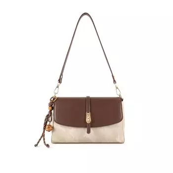 Pooh Retro Lightweight Square Sling Bag 2025 New High-Grade Versitile Fashion Shoulder Shoulder Small Bag Mother Bag Denim Gray