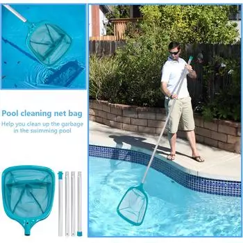 Pool 5 Ft Leaf Collector Net, Quickly Cleans The Tiniest Debris - 60 Inch Long, Cleans Spas,Pools, Ski Resorts One Size