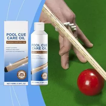 Pool Cue Care Oil, Pool Cue Polishing Care, Brightening, Cleaning, Daily Maintenance Care Oil(100ml)