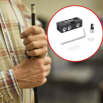 Pool Cue Tip Maintenance Tool Precision Shaping Accessory чёрный