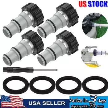 Pool Hose Adapter 4.3 Inch Pool Pump Hose Conversion Connector Hoses Replacement Accessories Fits Intex Fit ARU Threaded