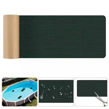 Безопасные покрытия для бассейна Ремонтные заплаты Самоклеящаяся лента для ремонта покрытий для бассейна Ремонтные заплаты для покрытий для плавательного бассейна 8x40 дюймов 8x80 дюймов 40IN