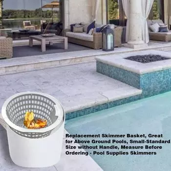 Pool Skimmer Basket Pool Skimmer Baskets For Pools Mini Removable Replacement Skimmer Basket with Handle Pool Supplies Skimmers Without handle