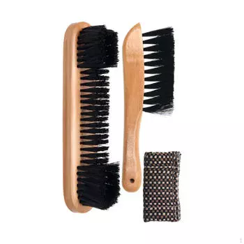 Pool Table Brush Set Wood Handle Cleaner Cue Shaft Cloth Convenient Snooker