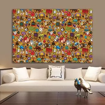 Поп-арт Энди Уорхол Холст Картины Абстрактные известные гравюры и постеры Cuadros Wall Art Pictures для гостиной, украшения дома 20cm40cm NoFrame