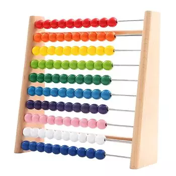 Pop Frog обучающая игрушка 100 Ball Abacus 100 Ball Abacus арифметические счеты домашнее обучение малыша игрушка Соробан деревянная игрушка игрушка сложение вычитание