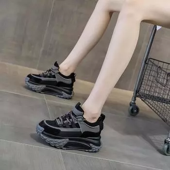 Поп-кроссовки с толстой подошвой, повседневная модная женская обувь 33 фиолетовый