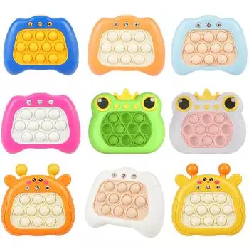 Pop Light Fidget Game Quick Push Bubble Game Handle Toys Антистрессовые игрушки для мальчиков и девочек со светодиодным игровым автоматом Игрушки для снятия стресса