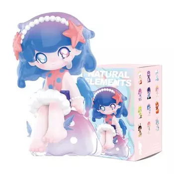 POP MART AZURA Natural Elements Box 12 Pop Mart Gacha Gacha Blind Box Фигурка Пластиковая модель Премиум Игрушка ПВХ Мягкий винил Оригинальный персонаж День рождения