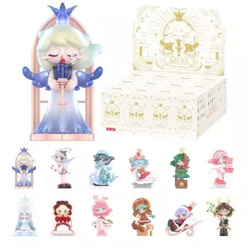 POP MART AZURA Warm Christmas Series Box 12 Pop Mart Gacha Gacha Blind Box Фигурка Пластиковая модель Премиум Игрушка ПВХ Мягкий винил Оригинальный персонаж День рождения