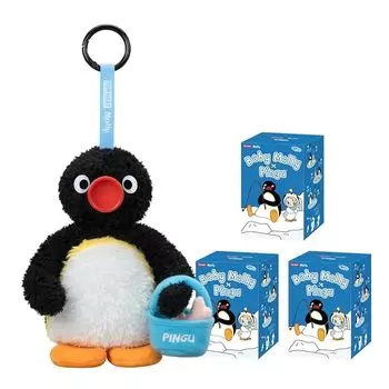 POP MART Baby Molly Pingu Happy Fishing series Мягкая игрушка-подвеска [1 шт.] Pop Mart Gachagacha BLIND box фигурка пластиковая модель премиум игрушки ПВХ