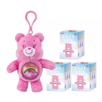 POP MART Care Bears Cozy Life Series Мягкая игрушка Сцена Набор Pop Mart Gacha Gacha Blind Box Фигурка Пластиковая модель Премиум игрушка Мягкий винил Оригинальный персонаж