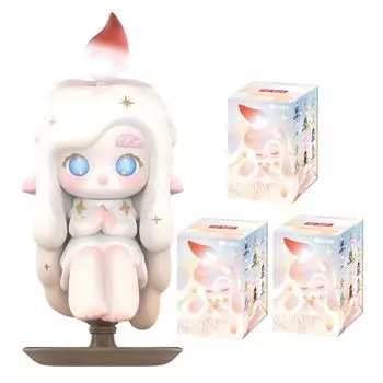 POP MART CHAKA Light Sprite Series Pop Mart Gacha Gacha Blind Box Фигурка Пластиковая модель Премиум игрушка Мягкий винил Оригинальный персонаж Подарок на день рождения [1