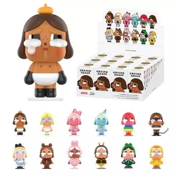 POP MART CRYBABY Crying Again Series [ассорти-коробка 12 предметов] pop mart Gachagacha BLIND box фигурка пластиковая модель премиум игрушки ПВХ мягкий винил оригинальный