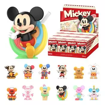 POP MART DISNEY Микки Детство безграничного воображения Серия Коробка 12 Pop Mart Gacha Gacha Blind Box Фигурка Пластиковая модель Премиум Игрушка ПВХ Мягкий винил