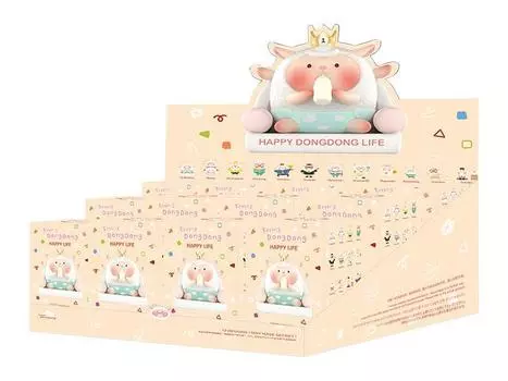 POP MART Flying Dong Dong Happy Life серия Торговые фигурки Коробка из 12 шт. ПВХ и АБС