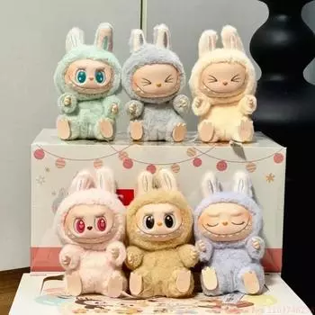 POP MART Горячая аниме-фигурка Kawaii Monsters Labubu Have A Seat Series Виниловая кукла с лицом Модель игрушки Blind Box Брелок Игрушка Высококачественная реплика With Box