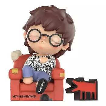 POP MART Хироно x Кит Харинг большой размер pop mart Gachagacha BLIND box фигурка пластиковая модель премиум игрушка мягкий винил оригинальный персонаж подарок на день рождения