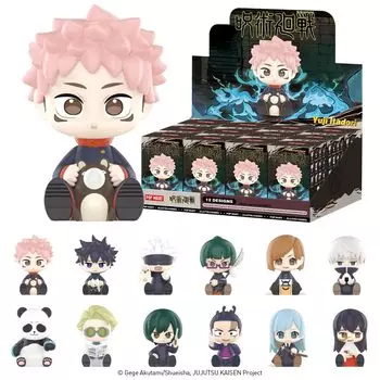 POP MART Jujutsu Kaisen Uniform Series Box 12 Pop Mart Gacha Gacha Blind Box Фигурка Пластиковая модель Премиум Игрушка Мягкий винил ПВХ Оригинальный персонаж