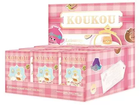 POP MART KOUKOU Afternoon Tea Series Trading Figure Box of 9 PVC&ABS